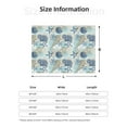 thumbnail image 5 of Zufioo Algae Corals and Seashells Print Horizontal Flannel Blanket, Anti-wrinkle, Anti-shrinkage, Anti-allergic Plush Blanket, Household Items Suitable for Bedroom-50"x40", 5 of 6