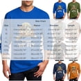 thumbnail image 4 of TKKCS Mens Halloween Graphic Long Sleeve T Shirt Funny Crew Neck Casual Chicken Witch Broom Print Novelty Tees Khaki M, 4 of 5