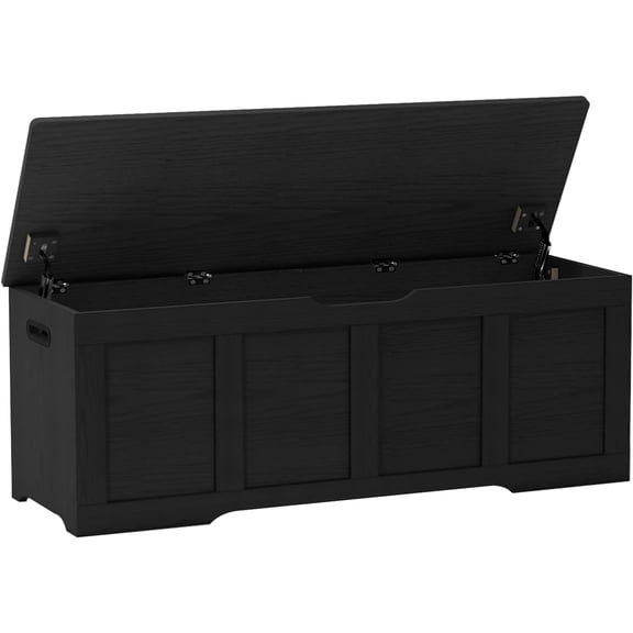 Storage Chest  Extra Large Storage Trunk with  Hinges  Wooden Storage Bench  Shoe Bench  Entryway Bench for Living Room  Bedroom   and Rustic