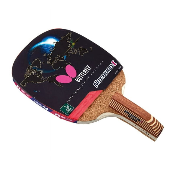Butterfly Nitchugo I Penhold Table Tennis Racket-All Wood Blade-Addoy 1.9 Rubbers