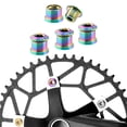 thumbnail image 1 of Tornillos de plato de bicicleta Cola 4x tornillos de rueda de cadena de disco doble simple aleación de titanio, 1 of 7