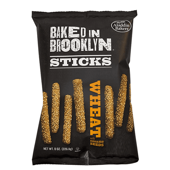 BAKED IN BROOKLYN Wheat with Sesame Seeds Breadsticks Whole Wheat 6 oz
