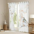 thumbnail image 3 of Erosebridal White Marble Curtains & Drapes Light Grey Blackout Curtains, Rose Pink Watercolor Curtains Abstract Marbling Black Out Curtains, Geometric Swirl Window Drapes Room Decorative, 3 of 6