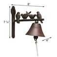 thumbnail image 2 of Esschert Design Doorbell Birds Cast Iron Wall Mount Decorative 8.58 x 4.37 x 7.52 Inch, 2 of 3