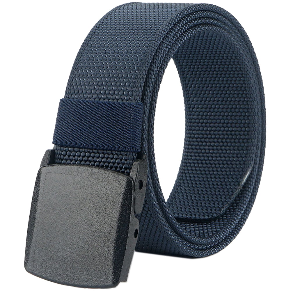 LionVII Mens Belt Web, Nylon Casual Belt with Plastic Buckle Breathable ...