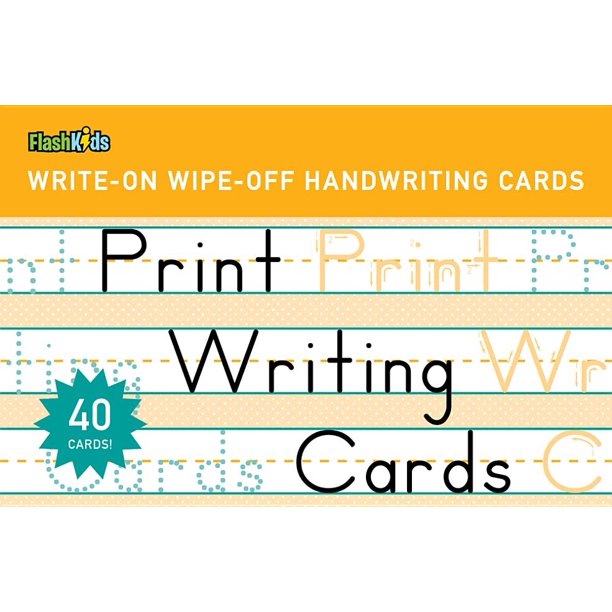 WriteOn WipeOff Handwriting Cards. Print Writing Cards (Other