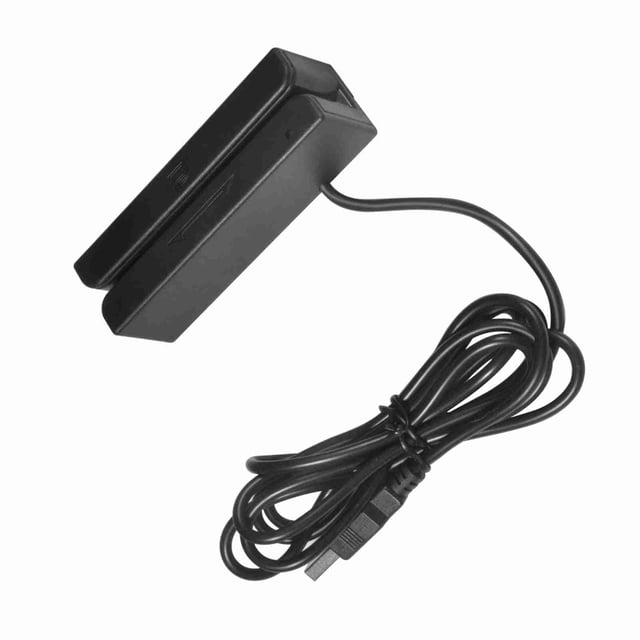 Lector de Tarjetas de Banda magnética USB Aluprey MSR90 3 Pistas Mini mag Hi-Co Swiper
