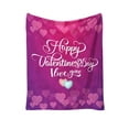 thumbnail image 2 of Meggemo 39.4x51.2 Inch Valentine's Day Heart Blanket Soft Warm Throw Blanket for Sofa Bed Chair Indoor Home Use Adds Sweet and Cozy Atmosphere Perfect for Couples Cuddling, 2 of 7