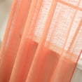 thumbnail image 4 of Ton‘y's Collection 4 Panels Fancy Slub Bamboo Solid Color Sheer Window Curtains Elegant Window Voile Panels/Drapes/Treatment for Bedroom Living Room, 4 of 5