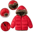 thumbnail image 5 of Esaierr Toddlers Baby Girls Boys Winter Fleece Jackets 2-7Y Toddler Cotton Dress Warm Lined Coat Cute Ears Hooded Outer Clothing, 5 of 6