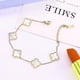 thumbnail image 5 of Conjuntos de pulseras de trébol de la suerte YONGSHENG joyería chapada en oro de 18 quilates 3 uds., 5 of 5