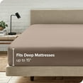 thumbnail image 5 of Bare Home 2-Pack Fitted Sheets - Premium 1800 Collection - Ultra-soft - Deep Pocket - Queen, Taupe, 5 of 8