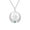 Silver, variant on TEAMER Steel Eye of Horus Wings of Isis Sapphire Pendant Necklace Stainless Steel Jewelry