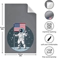 thumbnail image 5 of Astronaut Outer Space Tea Towels Set of 6 USA Flag Kitchen Dish Cloth with Hanging Loop, 18"x28"Lint-Free Absorbent Towel for Kitchen Drying Wiping and Cleaning, 5 of 7