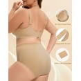 thumbnail image 6 of INNERSY Plus Size Seamless Wireless Bra for Women Full Coverage No Underwire Everyday Bralette(2XL,Nude), 6 of 7