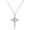 A Crown Cross, Silver, variant on Valentine's Day Gifts Crown Cross Necklace for Women,14K Gold Plated Non-Tarnish Christian Faith Religious Jewelry for Her