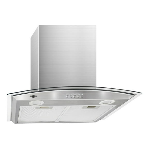 Campana Extractora Gutstark Home de Acero Inoxidable y Vidrio 600mm 900 m3/h