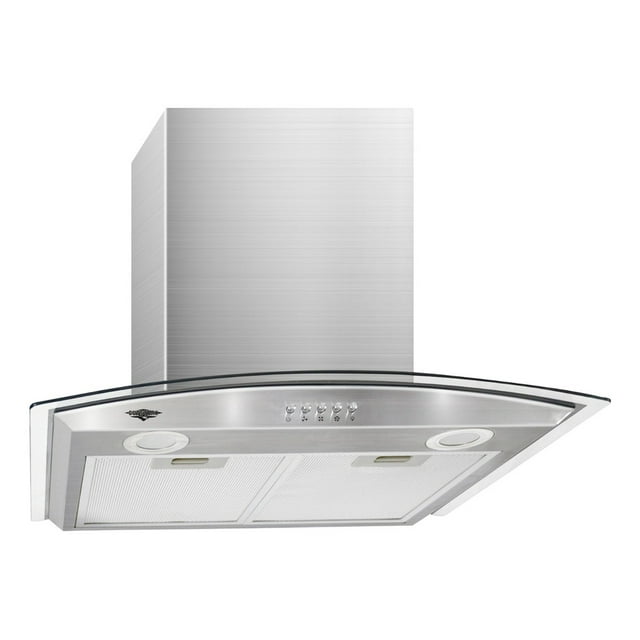 Campana Extractora Gutstark Home de Acero Inoxidable y Vidrio 600mm 900 m3/h