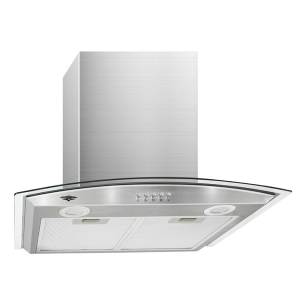 Campana Extractora Gutstark Home de Acero Inoxidable y Vidrio 600mm 900 m3/h