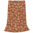 thumbnail image 2 of Honeii Brown Owl Print Fleece Blanket - Throw Blanket for Bed, Sofa, Couch, Camping, and Travel , Microplush Ultra Soft Warm Blanket-40"x30", 2 of 7