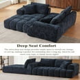 thumbnail image 2 of GNIXUU 108.3" Modular Sectional Sofa, Cloud Boneless Couch for Living Room, Bedroom and Apartment, Convertible L-Shape Couches with Chaise,Oversized Deep Seat 3-Seater Sofas (Blue,Left Facing), 2 of 7