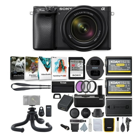 UPC: 0040962889558 | Sony Alpha a6400 Mirrorless Digital Camera with 18-135mm Lens (Black) Bundle