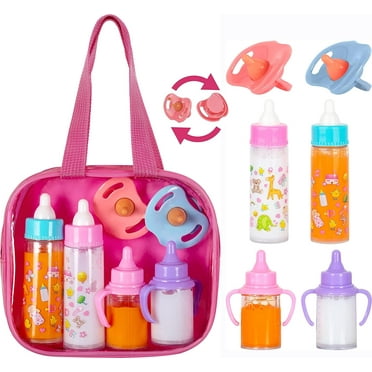 Fash N Kolor My Sweet Baby Doll Feeding Set, Doll Accessories, 6 Pieces