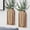Rattan-brown, variant on 2 Pack Wooden Wall Vase Set - Brown Finish Modern Farmhouse & Boho Wall Decor for Entryway, Hallway, Bathroom, Living Room, Dining Room, Narrow Spaces