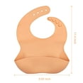 thumbnail image 3 of Benoxine Silicone Baby Bibs, Adjustable, Reusable, Durable, Waterproof, BPA-Free,Portable, 3-Pack, 3 of 9