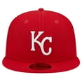 thumbnail image 2 of Men's New Era Red Kansas City Royals Logo 59FIFTY Fitted Hat, 2 of 6