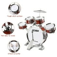 thumbnail image 2 of LAYADO 21inch Drum Set for Kids 1-3, Drum Kit for Beginners, Musical Instrument 5 Drums + 1 Cymbal with Small Stool Drum, Drum Kit for Toddler 1-3 Drummer Toys Boys Girls Gift, 2 of 8