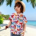 thumbnail image 2 of Baby Boy Outfits 12 Months Boys Hawaiian Shirt Floral Tropical Beach Button Down Shirts Kids Summer Aloha Shirt for 6-13T Graphic Tees Boys, 2 of 7