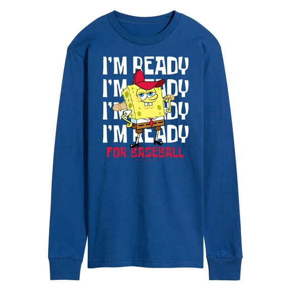 SpongeBob SquarePants - Ready For Baseball - Men's Long Sleeve T-Shirt