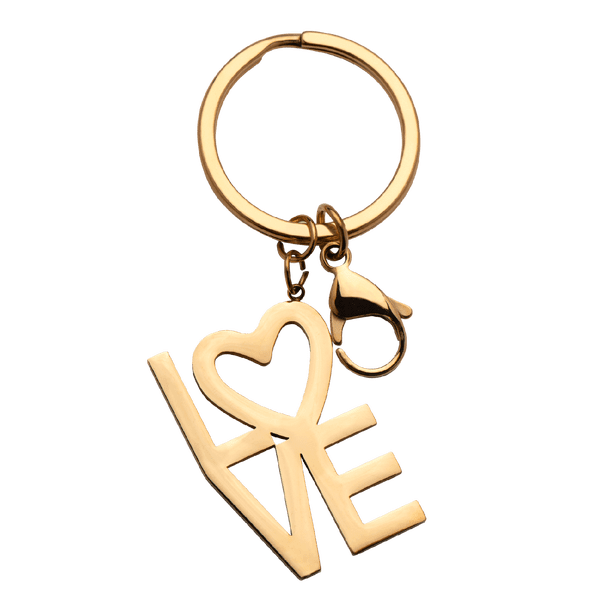 Llavero para Mujer LuckyLy Love con Corazón de Acero Inoxidable Modelo Lola dorado UNITALLA