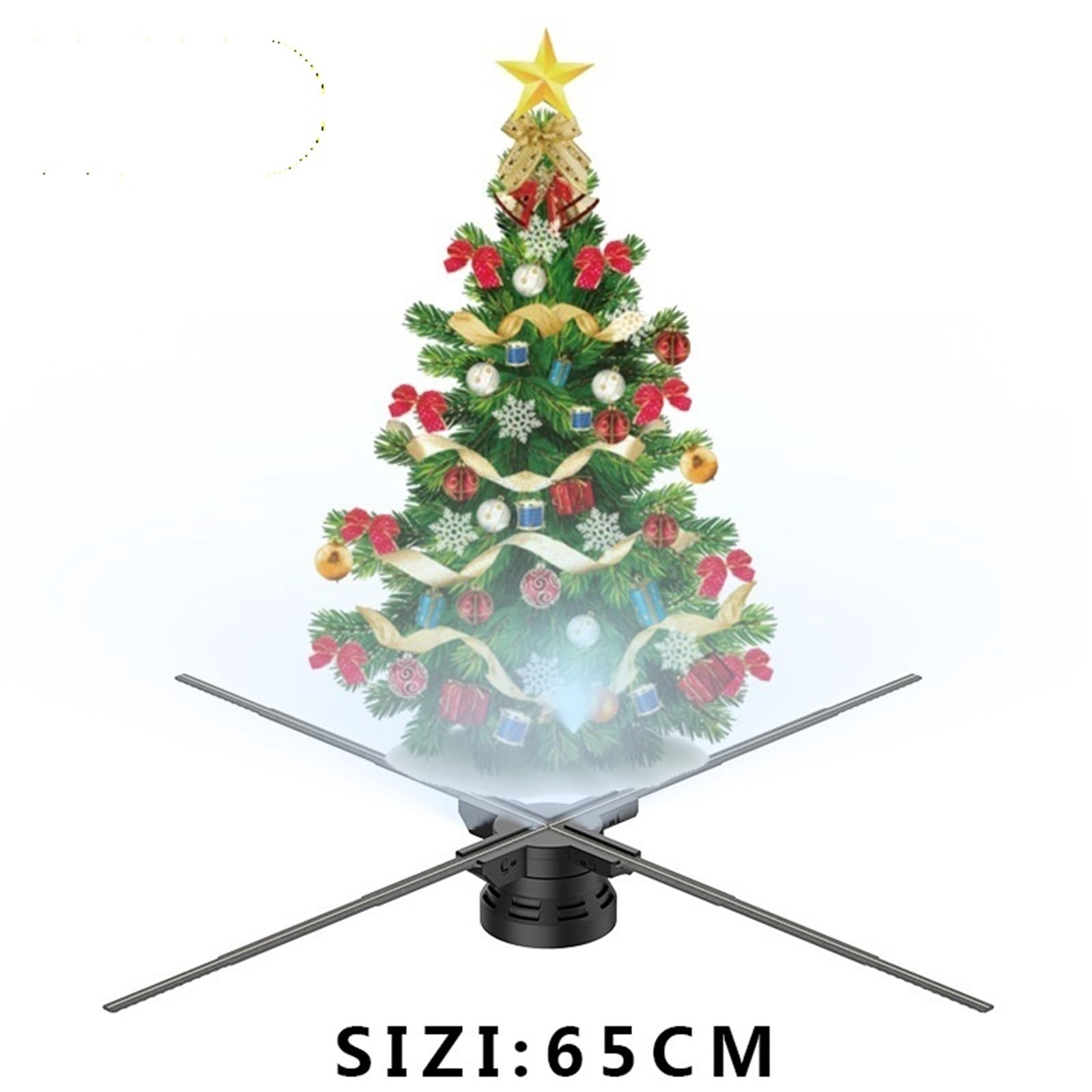 65CM 4 Blades Advertising Display Technology Holographic LED Fan Billboard 3D Hologram Pictures Video Technology Projector