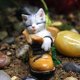 thumbnail image 3 of Gato Bonitos Adornos De Bonsái Estatua En Miniatura De Gatito Para La Decoración Suculenta Del Jardín Del Hogar 2 Uds Estatuilla seitruly HA035298-00, 3 of 6