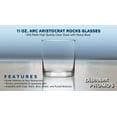 thumbnail image 2 of 11 oz. ARC Aristocrat Rocks Glasses- 10 Pack-Clear, 2 of 5