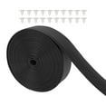 thumbnail image 1 of LOVIVER Sangle de Chaise en Vinyle Remplacement de Meubles Sangles PVC Facile à Installer Réparation de Chaise de Pelouse Bricolage pour Extérieur Noir, 1 of 8