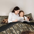 thumbnail image 5 of Castle Fairy Safari Bear Twin Comforter Sets,Abstract Camouflage Bedding Set, 5 of 8