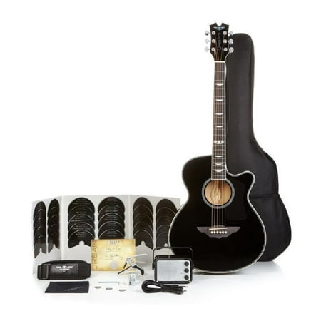Bc Rich Guitars - Keith Urban Acoustic Electric Guitar On Tour 40-pc Guitar Pkg, Rich Black, Right