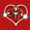 thumbnail image 2 of Girl's Marvel Iron Man Repulsors Heart  Graphic Tee Red X Large, 2 of 5
