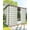 Green, variant on nqOlkjepod Outdoor Curtains for Patio Waterproof, Boho Turquoise Stripe Outdoor Privacy Panels Grommet, Abstract Geometric White Minimalist Blackout Outside Curtains for Porch 54"x108", 2 Panels