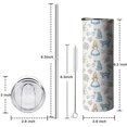 thumbnail image 5 of 20oz Princess Pattern Skinny Tumblers Stainless Steel Tumbler with Lid and Straw,Vacuum Insulated Double Wall Travel Tumbler Cups with Cleaning Brush for Coffee,Tea, 5 of 6