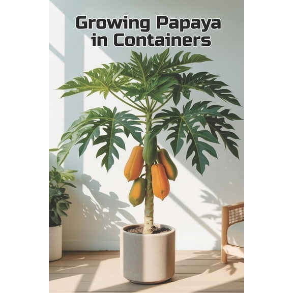 Growing Papaya in Containers: A complete step-by-step guide to growing papaya for home and apartment: from planting to h, (Paperback)