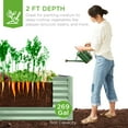 thumbnail image 4 of Best Choice Products 6x3x2ft Outdoor Metal Raised Garden Bed for Vegetables Flowers Herbs - Mist Green, 4 of 9