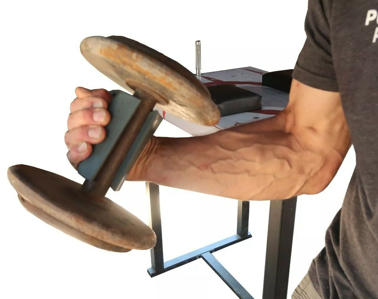 Arm Wrestling Handle Fat Grip Trainer - Set of 2 Custom Hands and Handles