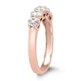 thumbnail image 2 of SZUL Women's 1 Carat TW Five Stone Diamond Wedding Band in 14K Rose Gold  (J-K-L Color, I2-I3 Clarity), 2 of 5