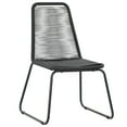 thumbnail image 3 of vidaXL 5 Piece Garden Dining Set PVC Rattan Black, 3 of 3