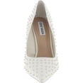 thumbnail image 3 of Steve Madden Womens Vala Studded Pointed Toe Dress Heels Ivory 8.5 Medium (B,M), 3 of 3