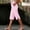 *A-Pink, variant on Women's Linen Blend Striped Knee Length Shorts with Pockets ,Solid Color Casual Summer Bermuda Shorts Light Blue-Striped,Women's Plus XXL